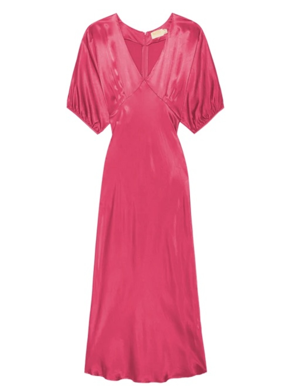 Nation “Lily Rose” Hot Pink Satin V-Neck Slip Dress NWT S - Picture 2 of 4